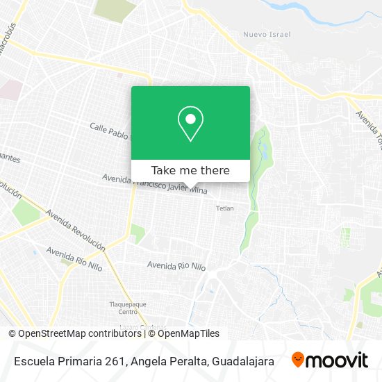 Mapa de Escuela Primaria 261, Angela Peralta