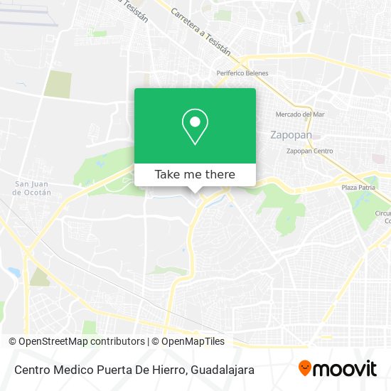 Centro Medico Puerta De Hierro map