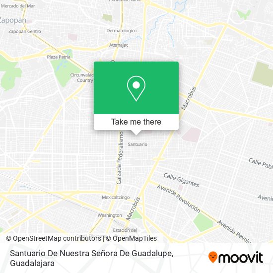 Mapa de Santuario De Nuestra Señora De Guadalupe