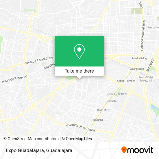 Expo Guadalajara map