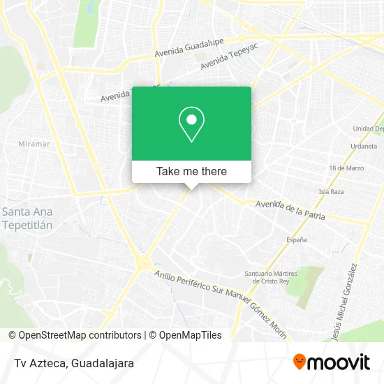 Tv Azteca map