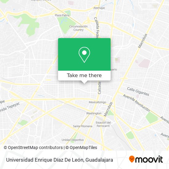Mapa de Universidad Enrique Díaz De León