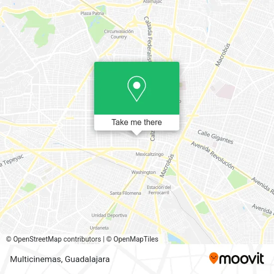 Multicinemas map