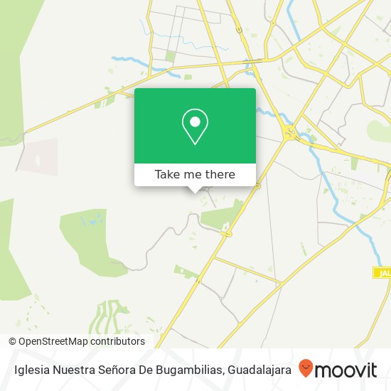 How to get to Iglesia Nuestra Señora De Bugambilias in Zapopan by Bus?