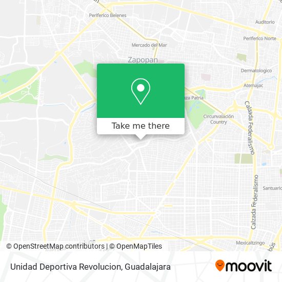 Unidad Deportiva Revolucion map