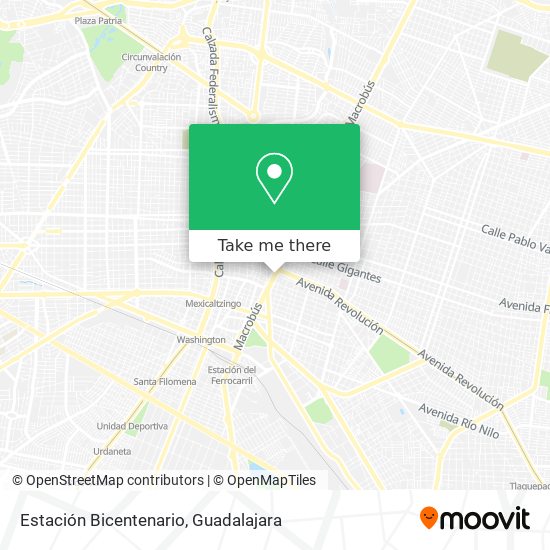 Estación Bicentenario map