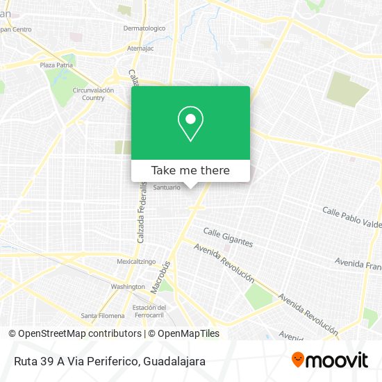 Ruta 39 A Via Periferico map