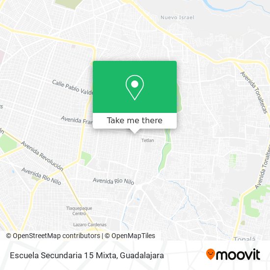 Escuela Secundaria 15 Mixta map