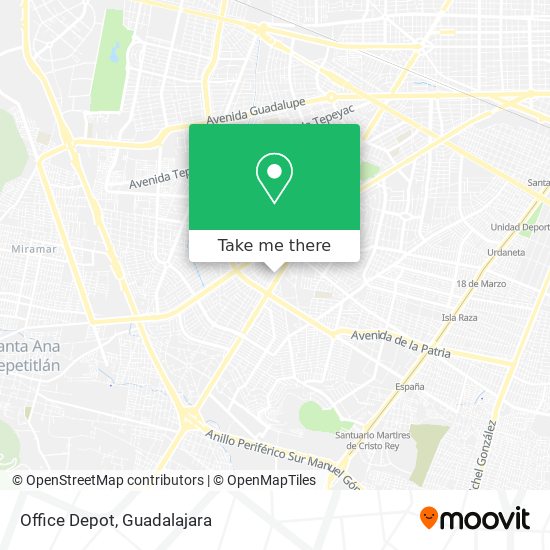 Office Depot map