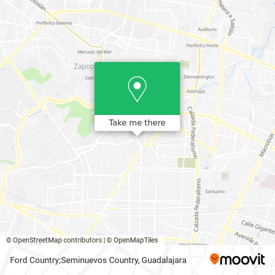  ¿Cómo llegar en Autobús o Tren a Ford Country Seminuevos Country en Guadalajara?