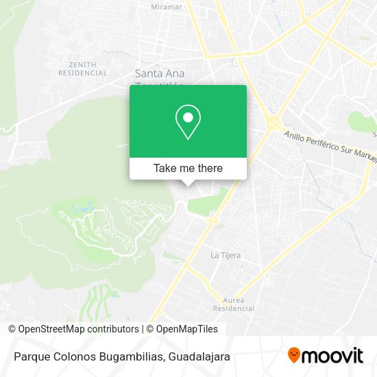 Mapa de Parque Colonos Bugambilias