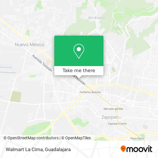 Walmart La Cima map