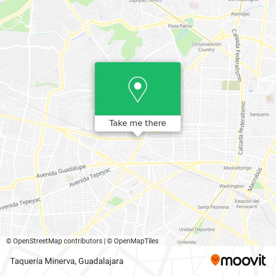 Taquería Minerva map