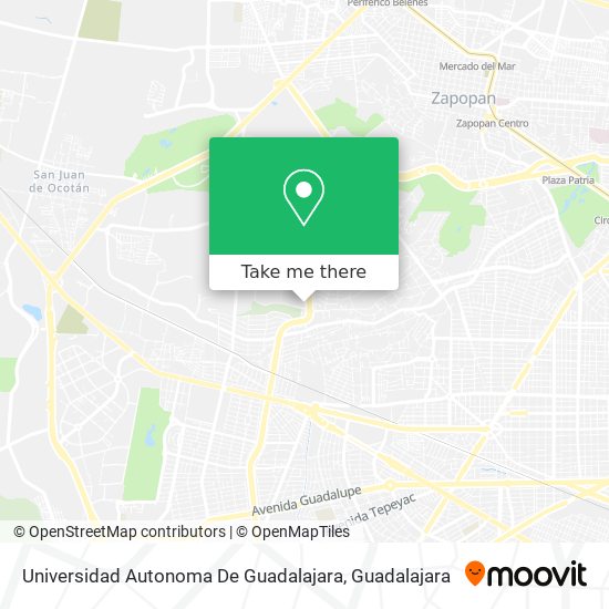 Universidad Autonoma De Guadalajara map