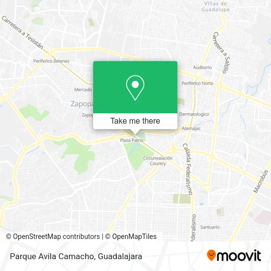 Parque Avila Camacho map