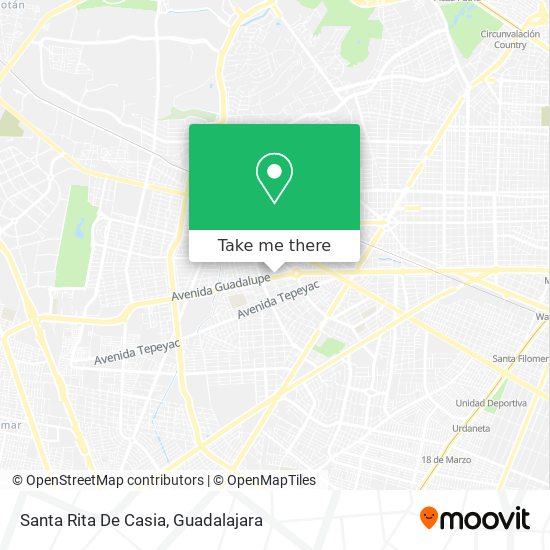 Mapa de Santa Rita De Casia