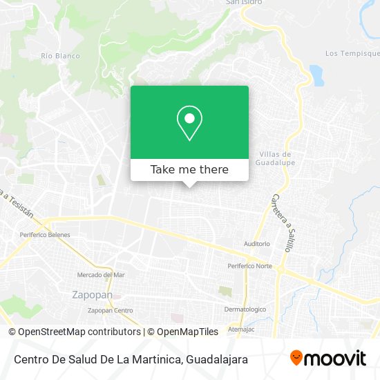 Mapa de Centro De Salud De La Martinica