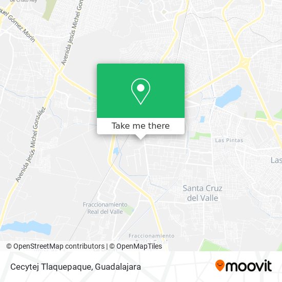 Cecytej Tlaquepaque map