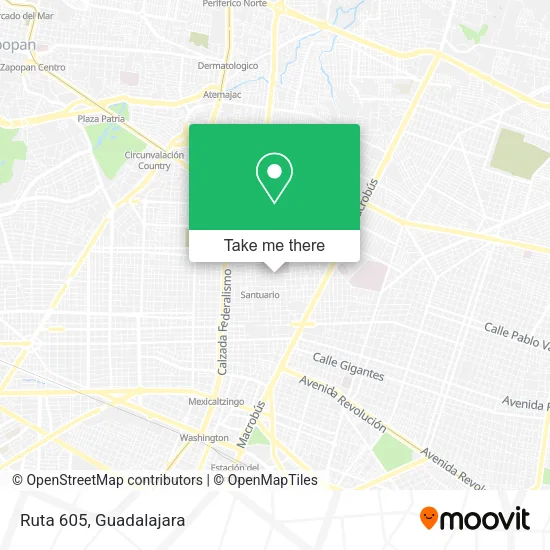Ruta 605 map