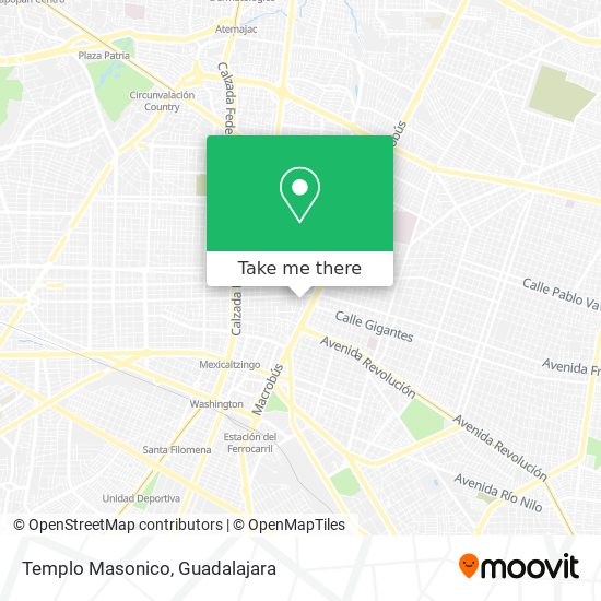 Mapa de Templo Masonico