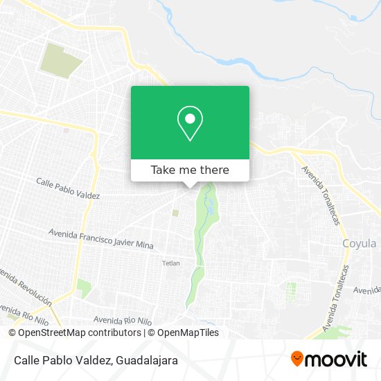Mapa de Calle Pablo Valdez
