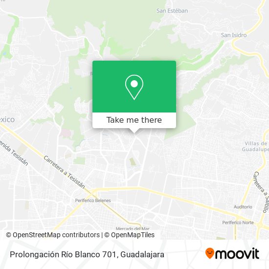 Prolongación Río Blanco 701 map