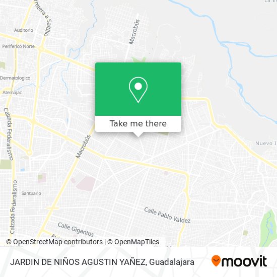 JARDIN DE NIÑOS AGUSTIN YAÑEZ map