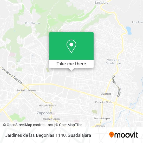 Jardines de las Begonias 1140 map