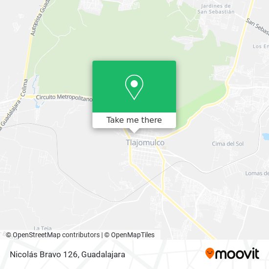 Mapa de Nicolás Bravo 126