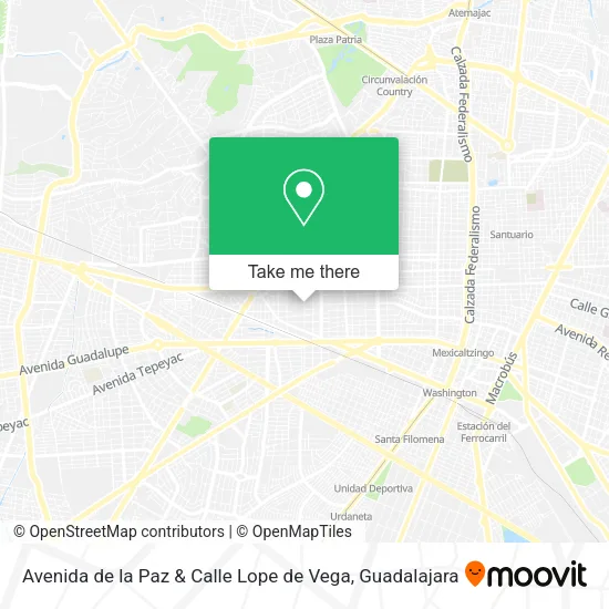 Avenida de la Paz & Calle Lope de Vega map
