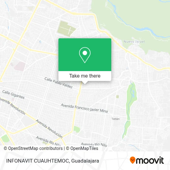 INFONAVIT CUAUHTEMOC map