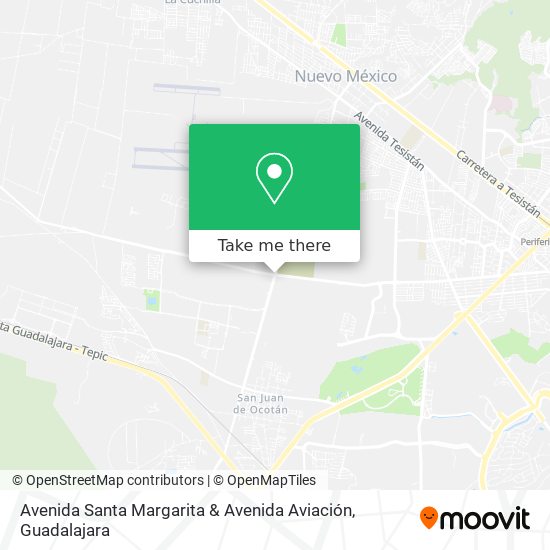 Avenida Santa Margarita & Avenida Aviación map
