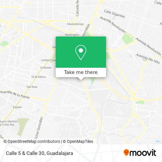 Calle 5 & Calle 30 map