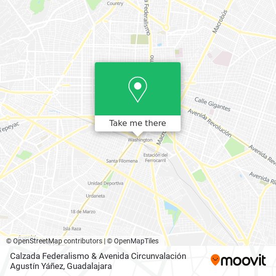 Calzada Federalismo & Avenida Circunvalación Agustín Yáñez map