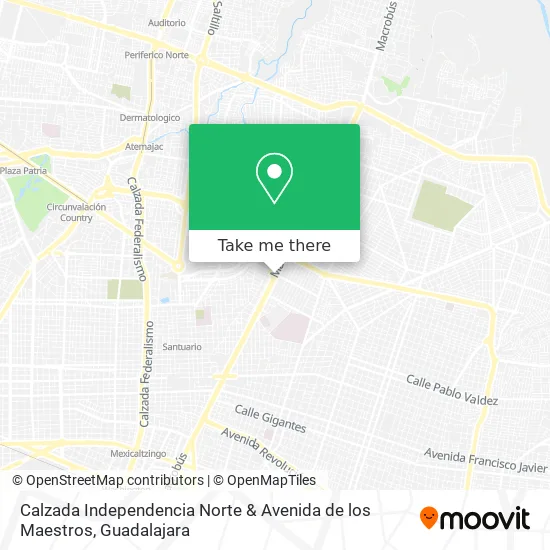 Calzada Independencia Norte & Avenida de los Maestros map