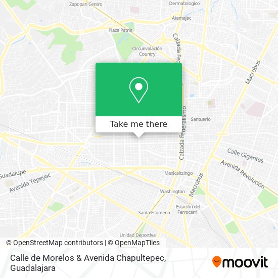 Calle de Morelos & Avenida Chapultepec map