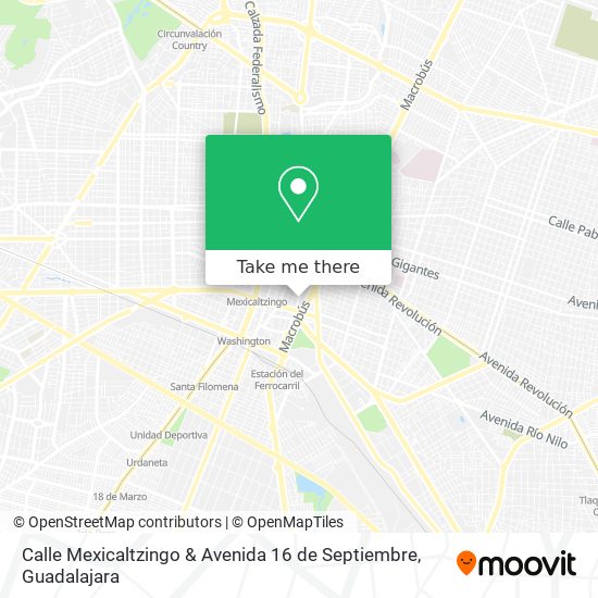 Calle Mexicaltzingo & Avenida 16 de Septiembre map