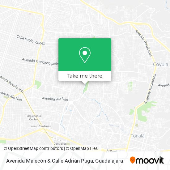 Mapa de Avenida Malecón & Calle Adrián Puga