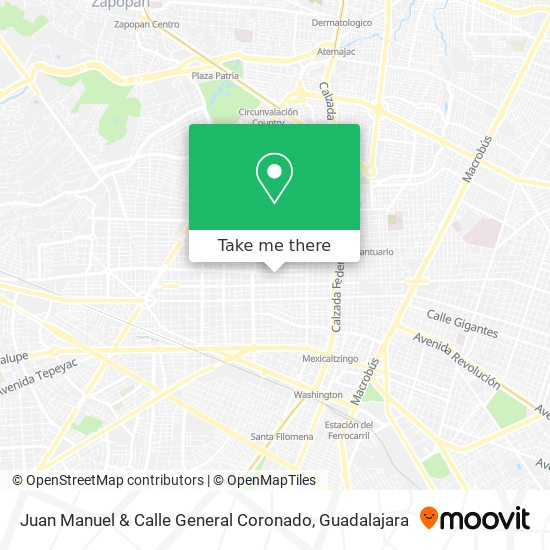 Mapa de Juan Manuel & Calle General Coronado