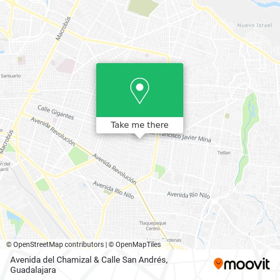 Mapa de Avenida del Chamizal & Calle San Andrés