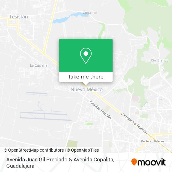 Mapa de Avenida Juan Gil Preciado & Avenida Copalita