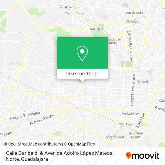 Calle Garibaldi & Avenida Adolfo López Mateos Norte map