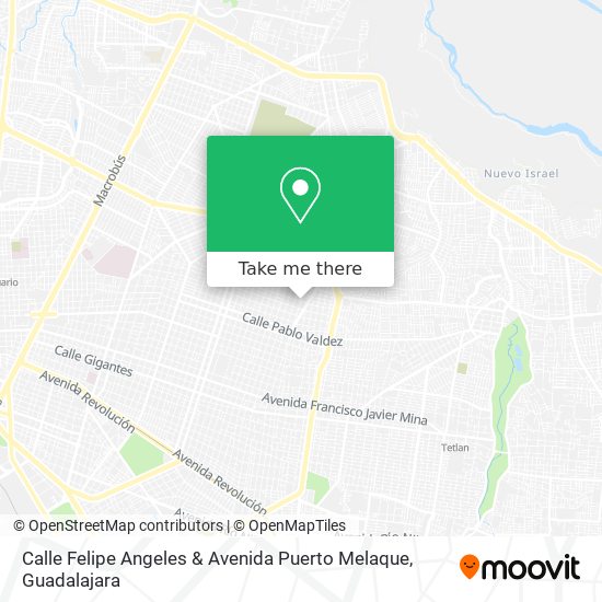 Mapa de Calle Felipe Angeles & Avenida Puerto Melaque