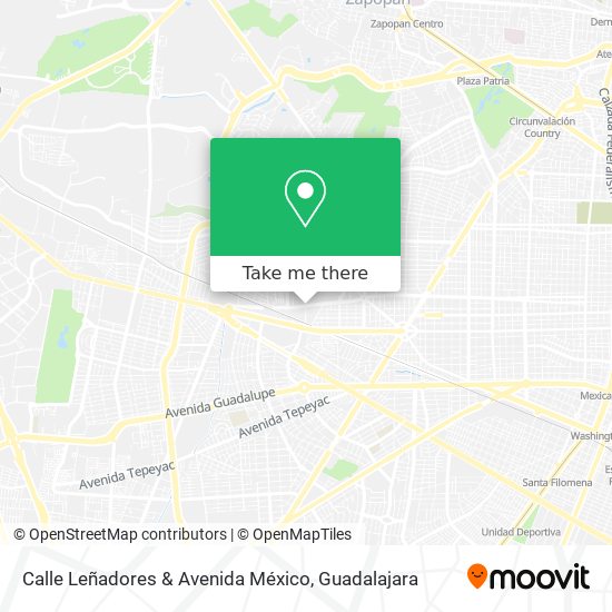 Mapa de Calle Leñadores & Avenida México
