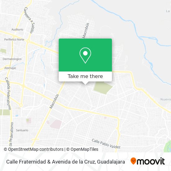 Mapa de Calle Fraternidad & Avenida de la Cruz