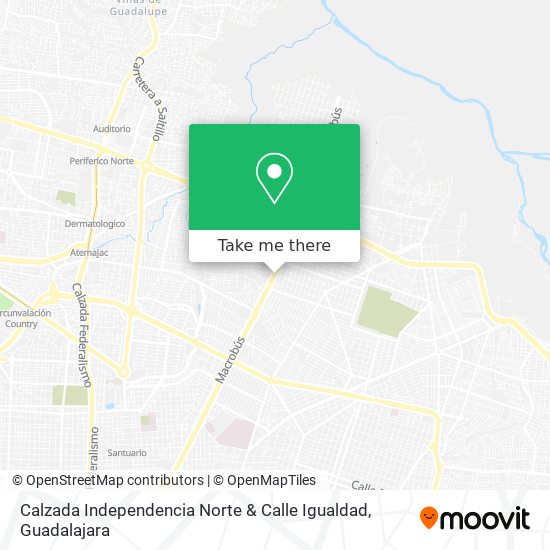Calzada Independencia Norte & Calle Igualdad map