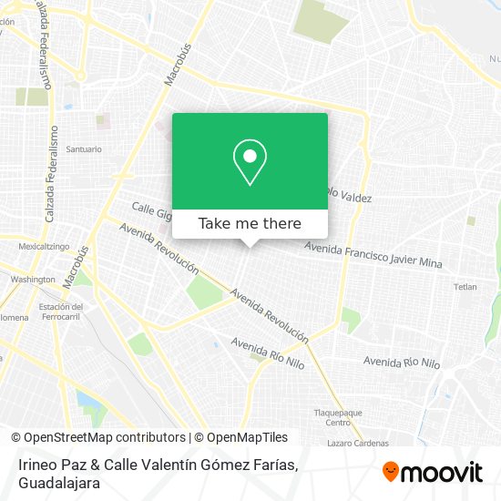Irineo Paz & Calle Valentín Gómez Farías map