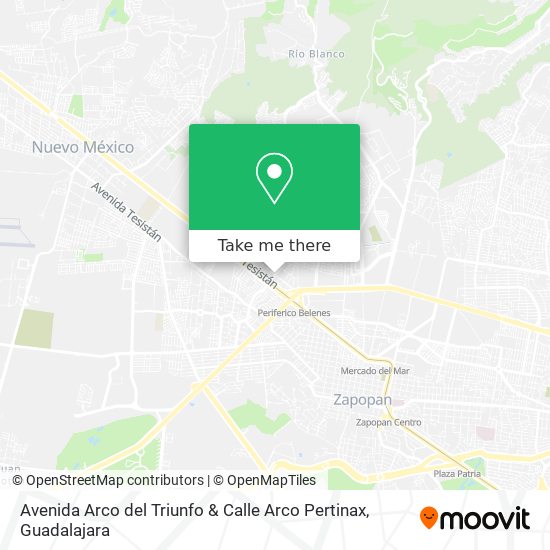 Mapa de Avenida Arco del Triunfo & Calle Arco Pertinax