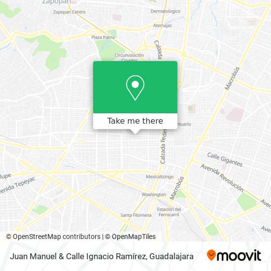 Juan Manuel & Calle Ignacio Ramírez map