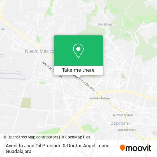 Mapa de Avenida Juan Gil Preciado & Doctor Angel Leaño